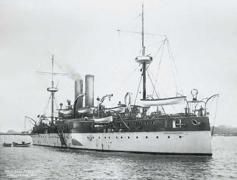 U.S.S. Maine in Havana Harbor image. Click for full size.