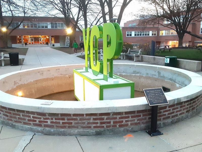 The Campus Fountain and Marker. Click for full size. The Campus Fountain and Marker image. Click for full size.