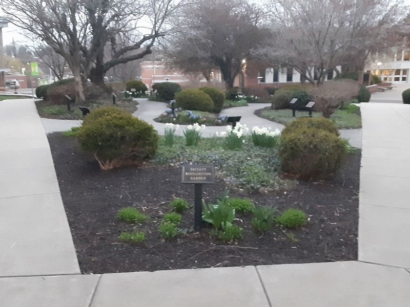 Faculty Recognition Garden and Marker. Click for full size. Faculty Recognition Garden and Marker image. Click for full size.