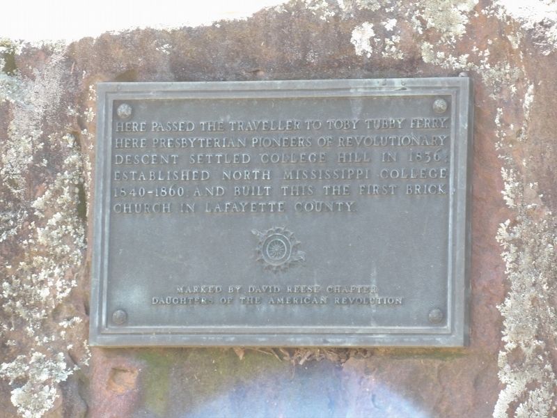College Hill Settlers Marker image. Click for full size.