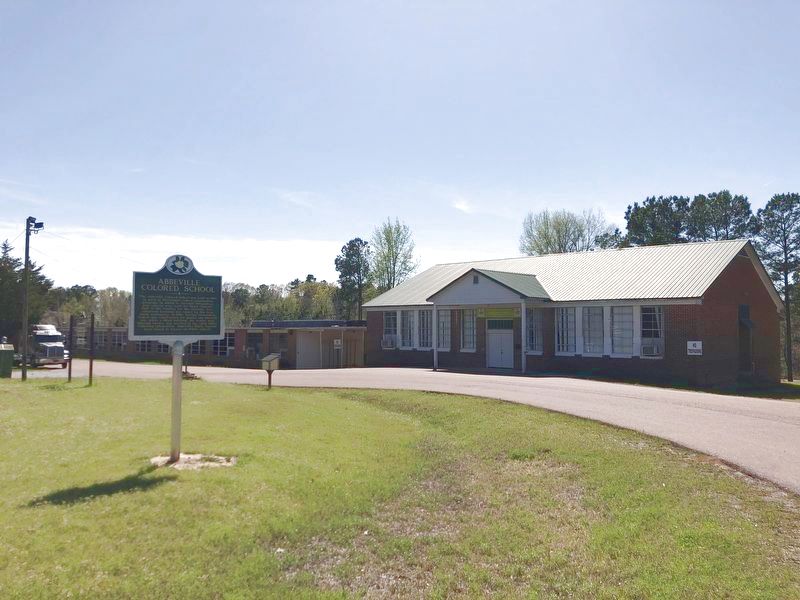 Abbeville Colored School Marker. Click for full size. Abbeville Colored School Marker image. Click for full size.