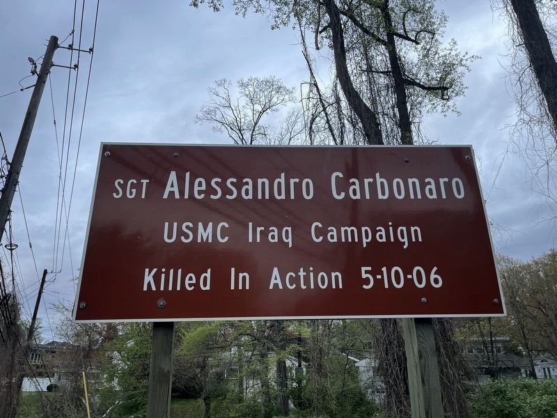 Sgt Alessandro Carbonaro Marker image. Click for full size.