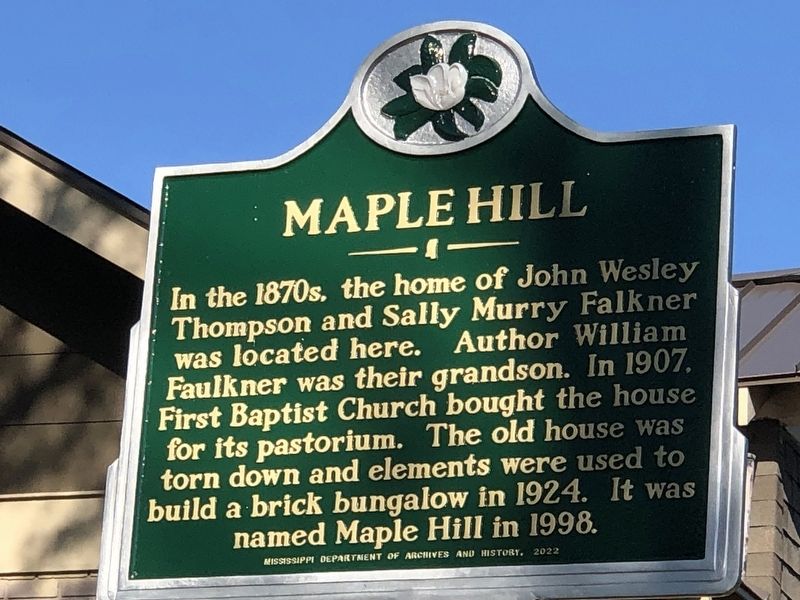 Maple Hill Marker image. Click for full size.