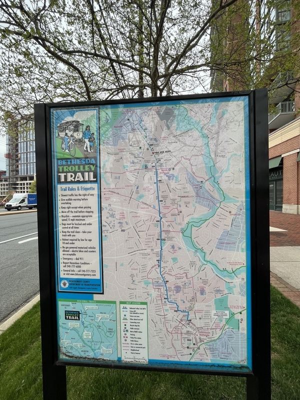 From Trolley to Trail: A Brief History Marker [Reverse] image. Click for full size.