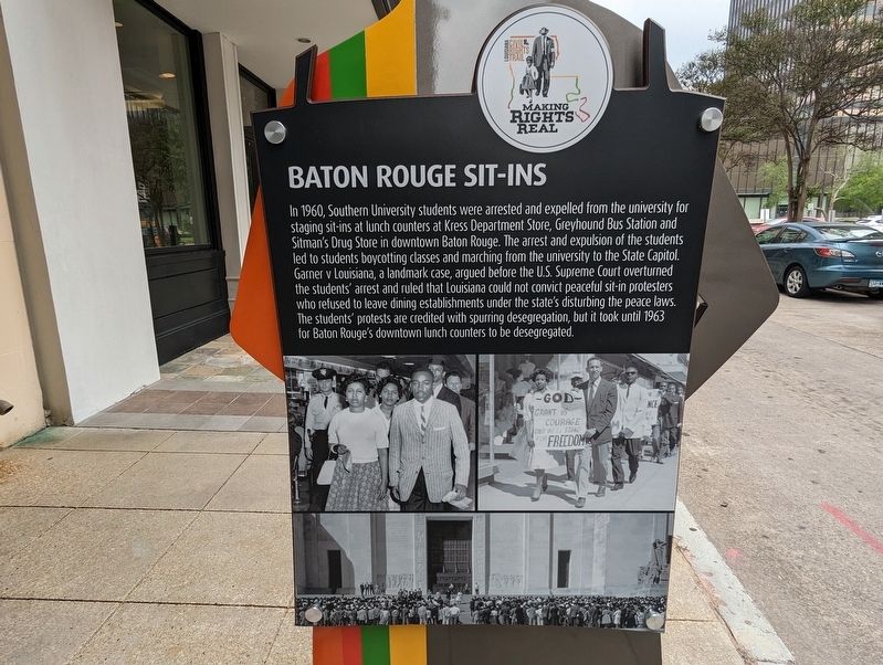 Baton Rouge Sit-Ins Marker image. Click for full size.