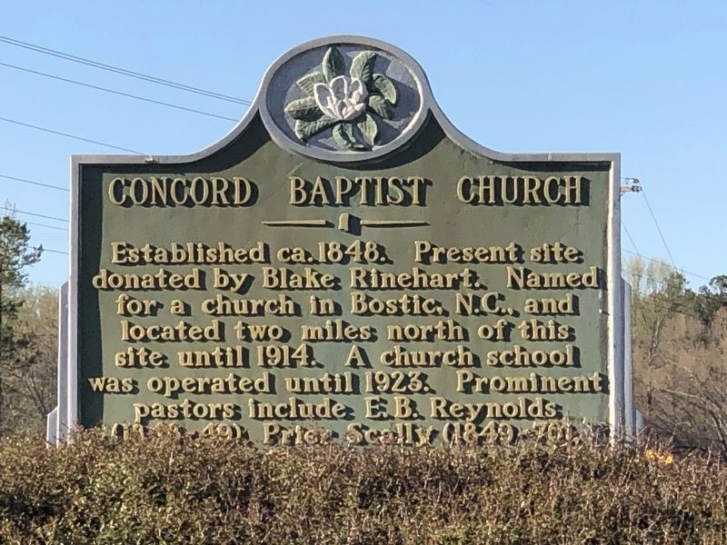 Concord Baptist Church Marker image. Click for full size.