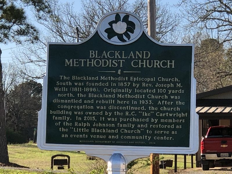Blackland Methodist Church Marker image. Click for full size.