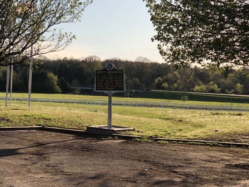 Brice's Crossroads Marker image. Click for full size.