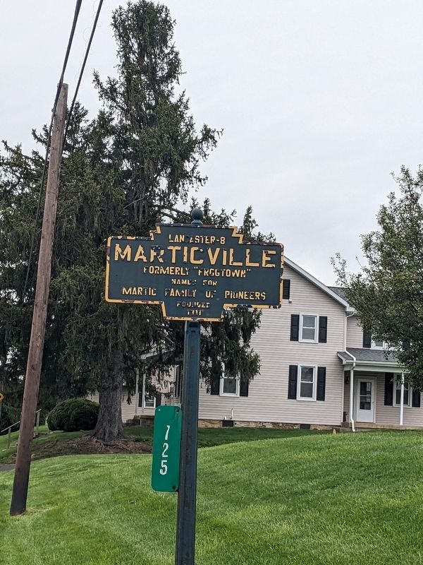 Marticville Marker. Click for full size. Marticville Marker image. Click for full size.