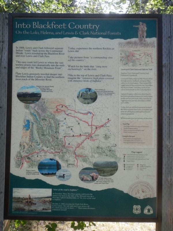 Into Blackfeet Country Marker image. Click for full size.