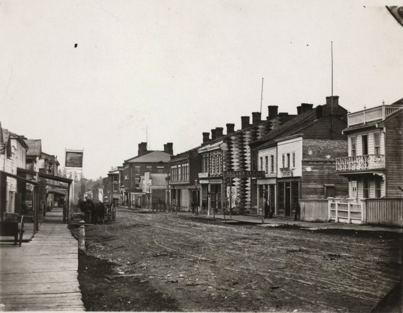King Street in Dundas, 1856 image. Click for full size.