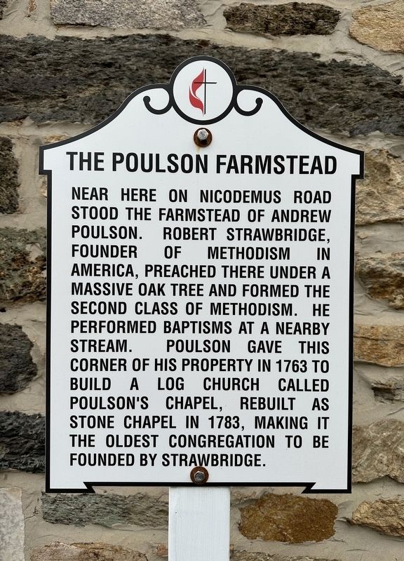 The Poulson Farmstead Marker image. Click for full size.