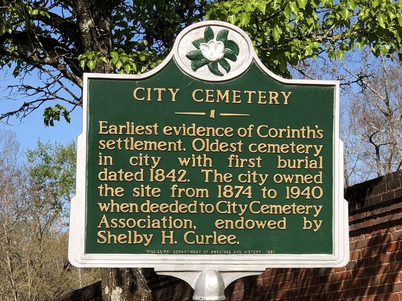 City Cemetery Marker. Click for full size. City Cemetery Marker image. Click for full size.