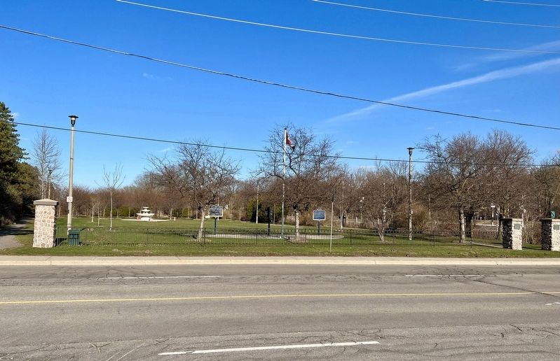 The Desjardins Canal Marker (on the left) image. Click for full size.