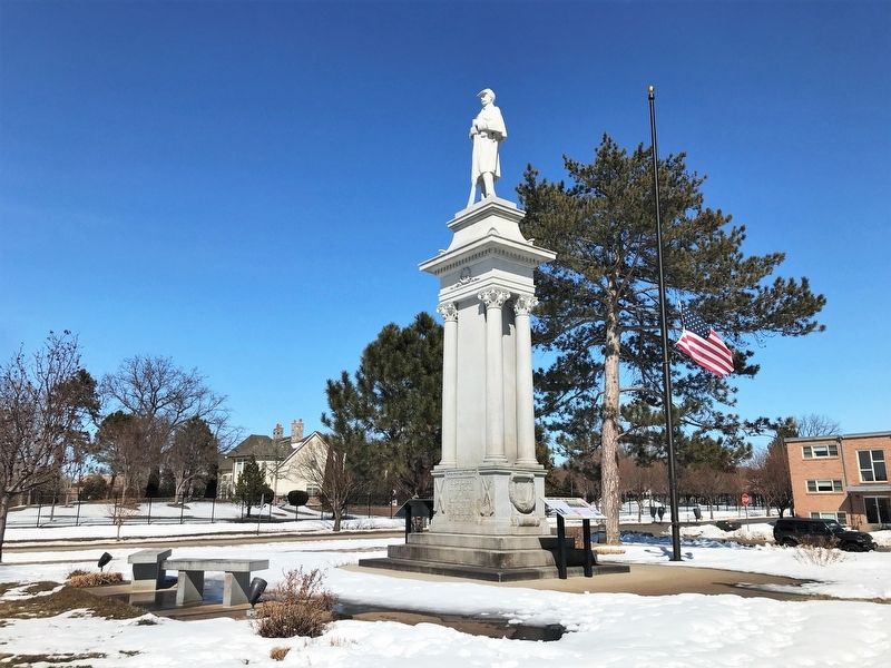 Grand Army of the Republic Marker & Civil War Monument. Click for full size. Grand Army of the Republic Marker & Civil War Monument image. Click for full size.