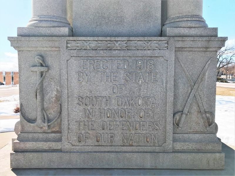 Civil War Monument, Back image. Click for full size.