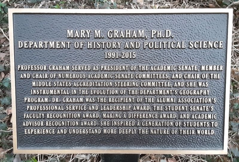 Mary M. Graham, Ph.D. Marker image. Click for full size.