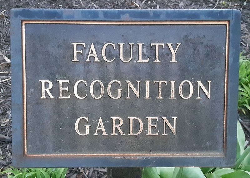 Faculty Recognition Garden Marker image. Click for full size.