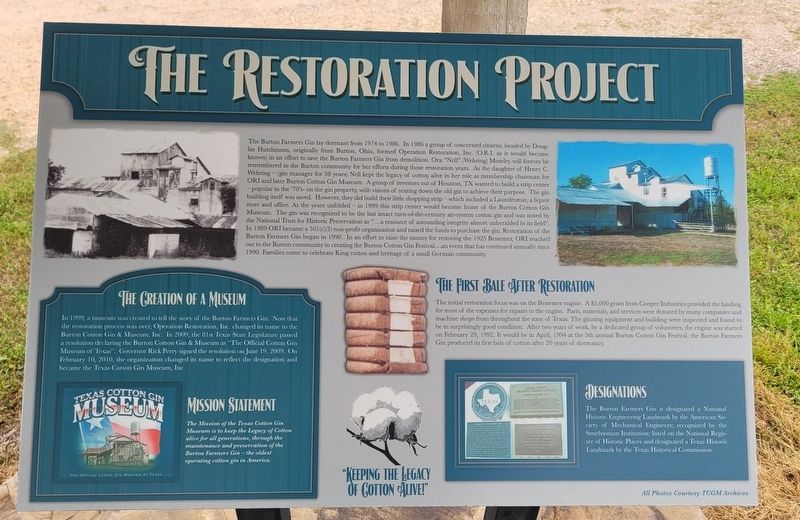 The Restoration Project Marker image. Click for full size.