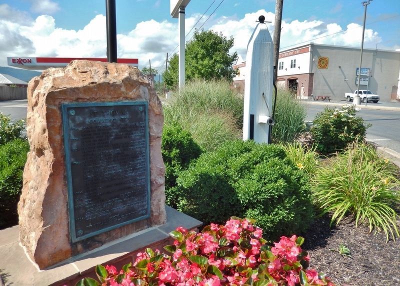 St. Thomas Commemorates Marker. Click for full size. St. Thomas Commemorates Marker image. Click for full size.