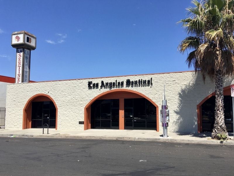 Los Angeles Sentinel. Click for full size. Los Angeles Sentinel image. Click for full size.