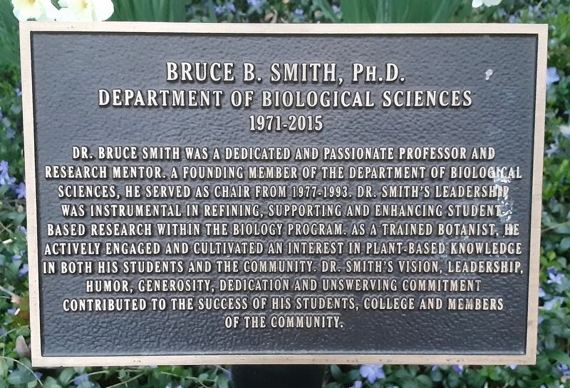 Bruce B. Smith, Ph.D. Marker image. Click for full size.
