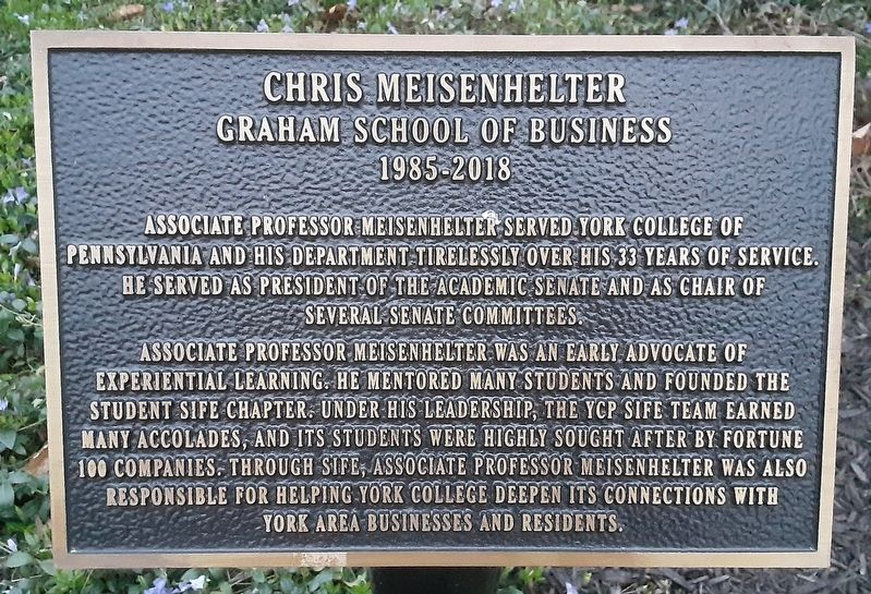 Chris Meisenhelter Marker image. Click for full size.