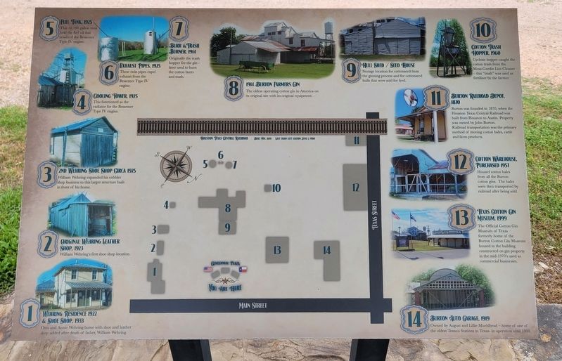 Map of the cotton gin grounds image. Click for full size.