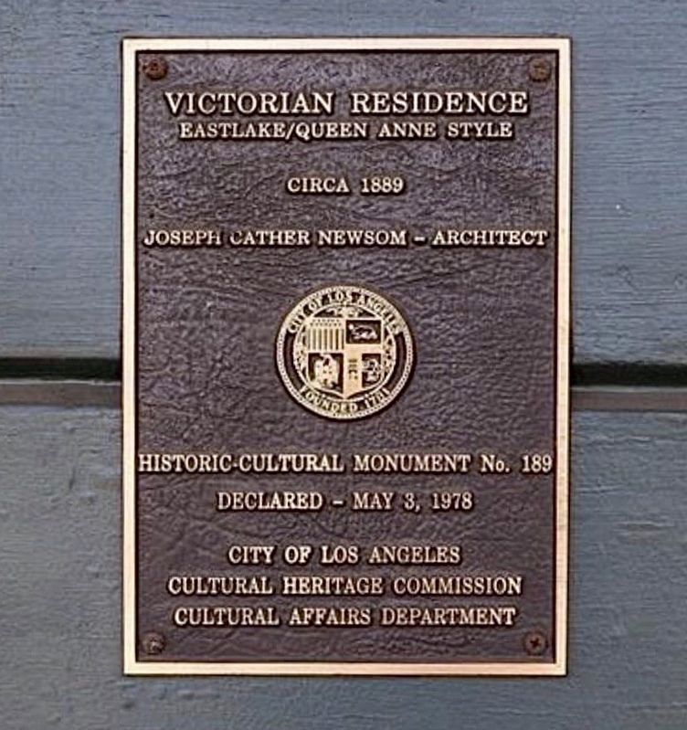 Victorian Residence Marker image. Click for full size.