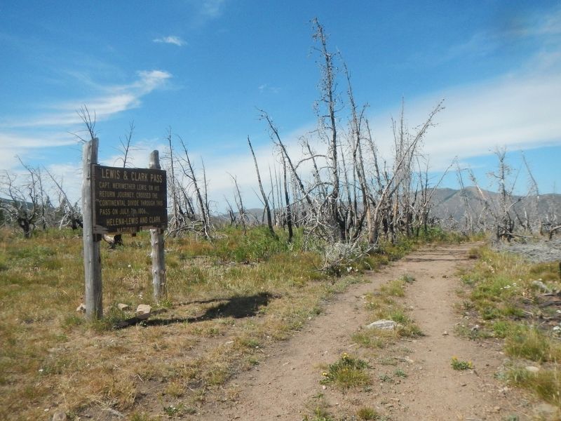 Lewis and Clark Pass Marker image. Click for full size.