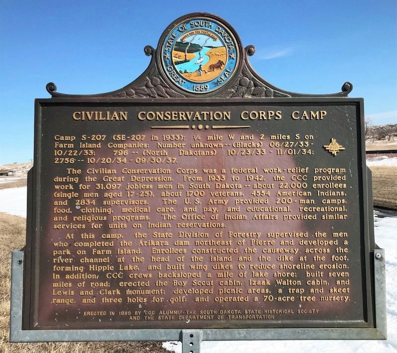 Civilian Conservation Corps Camp Marker image. Click for full size.