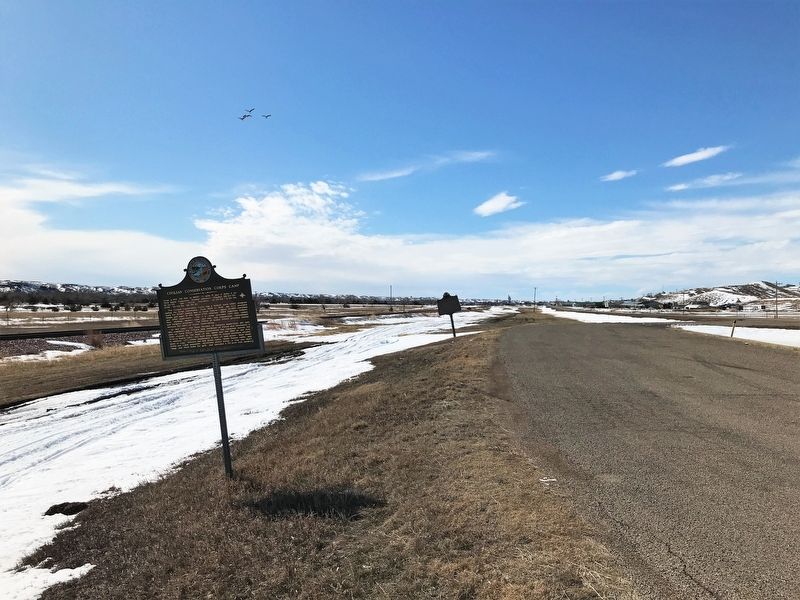 Civilian Conservation Corps Camp Marker, from the east image. Click for full size.