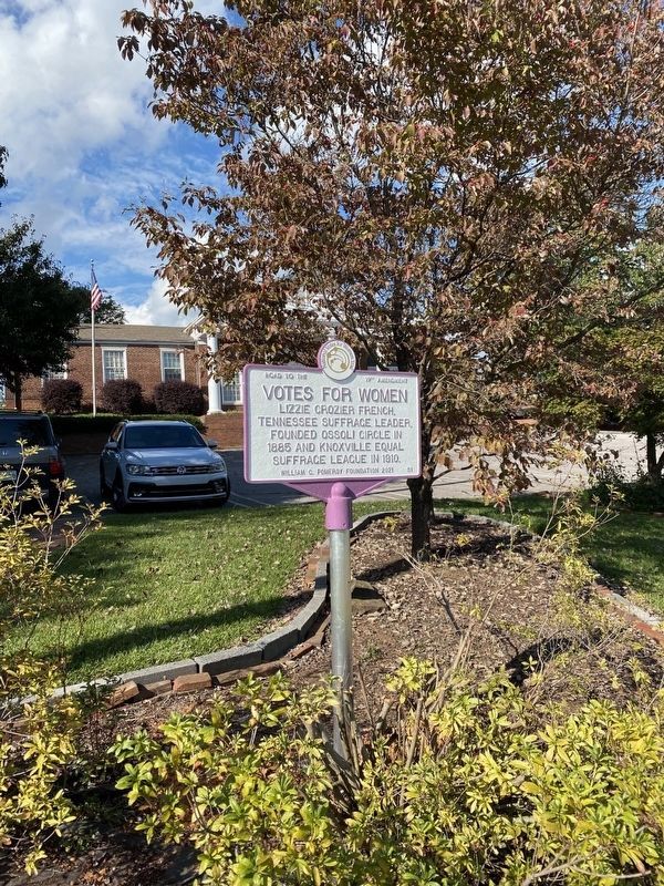 Votes for Women Marker. Click for full size. Votes for Women Marker image. Click for full size.