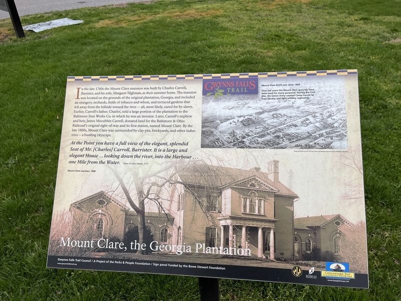 Mount Clare, the Georgia Plantation Marker image. Click for full size.