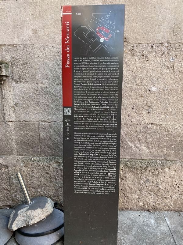Piazza dei Mercanti / Merchants Square Marker image. Click for full size.