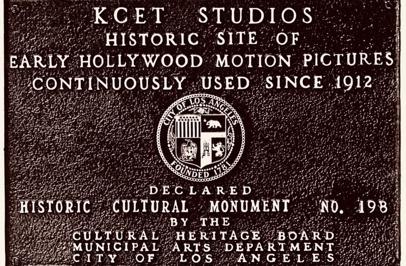 KCET Studios Marker image. Click for full size.