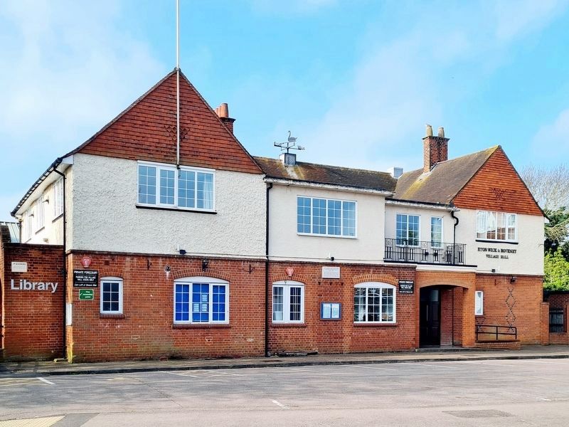 Eton Wick Village Hall with Marker. Click for full size. Eton Wick Village Hall with Marker image. Click for full size.