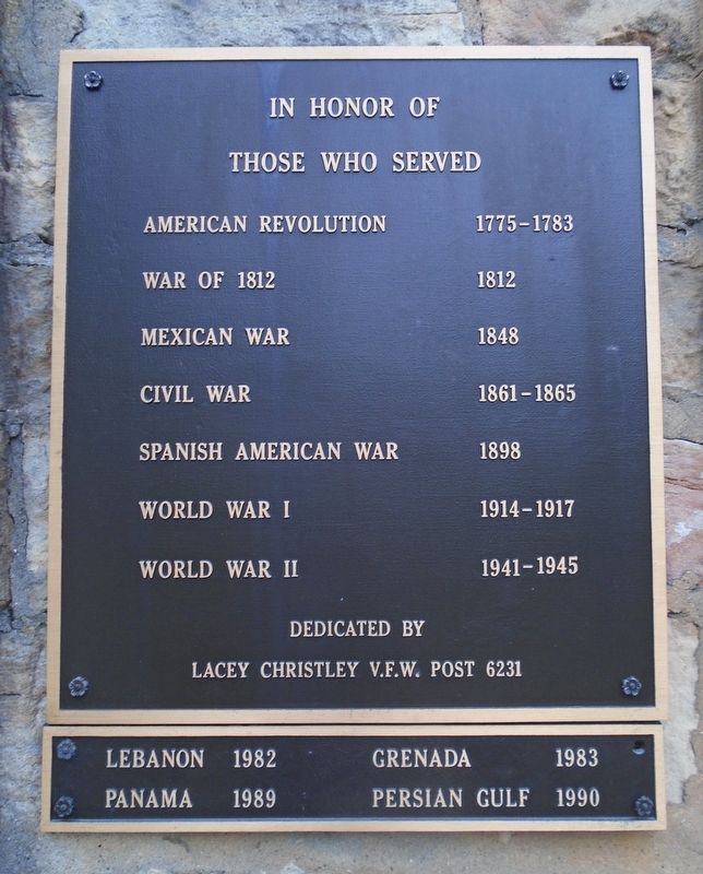 War Memorial Marker image. Click for full size.
