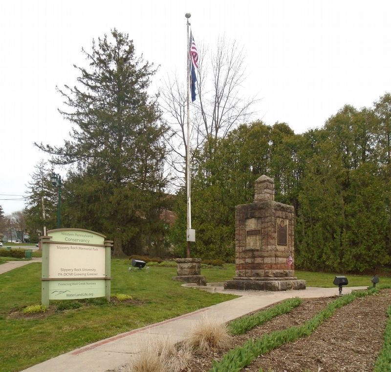 Slippery Rock Memorial Park Monument image. Click for full size.