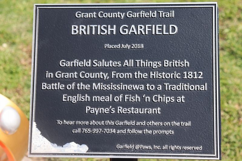 British Garfield Marker image. Click for full size.
