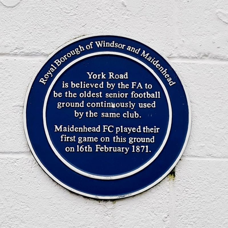 York Road Football Ground Marker image. Click for full size.