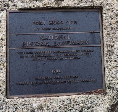 Fort Mose Site Marker image. Click for full size.