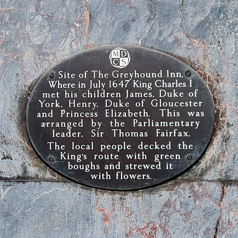 The Greyhound Inn Marker image. Click for full size.