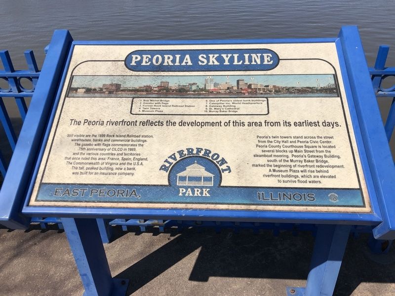 Peoria Skyline Marker image. Click for full size.