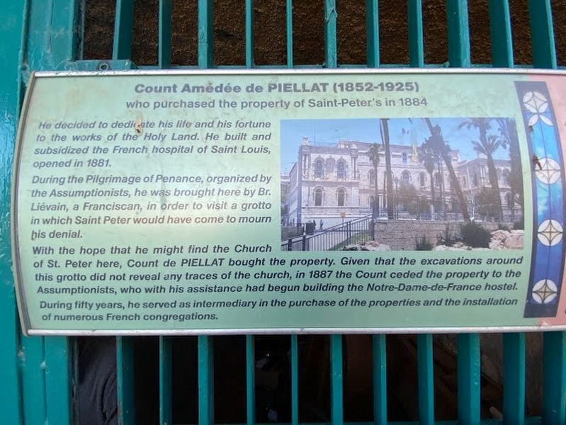 Count Amedee de Piellat (1852-1925) Marker. Click for full size. Count Amedee de Piellat (1852-1925) Marker image. Click for full size.