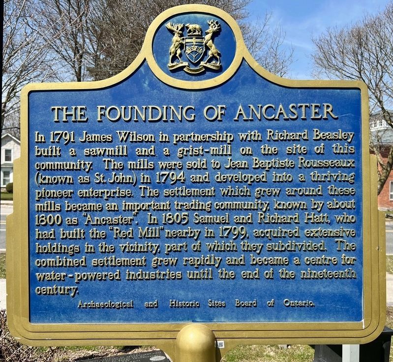 The Founding of Ancaster Marker image. Click for full size.