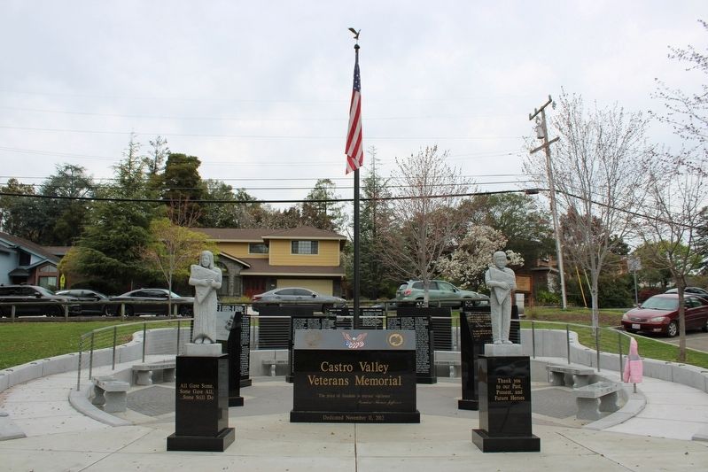 Castro Valley Veterans Memorial image. Click for full size.
