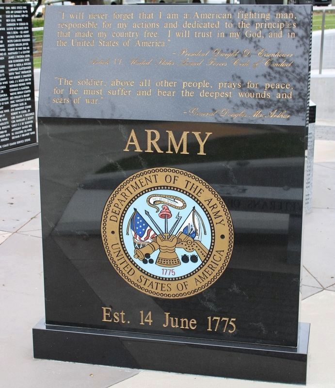 Army Est. 14 June 1775 image. Click for full size.