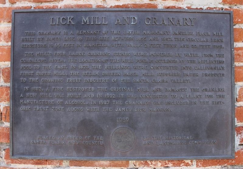 Lick Mill and Granary Marker image. Click for full size.