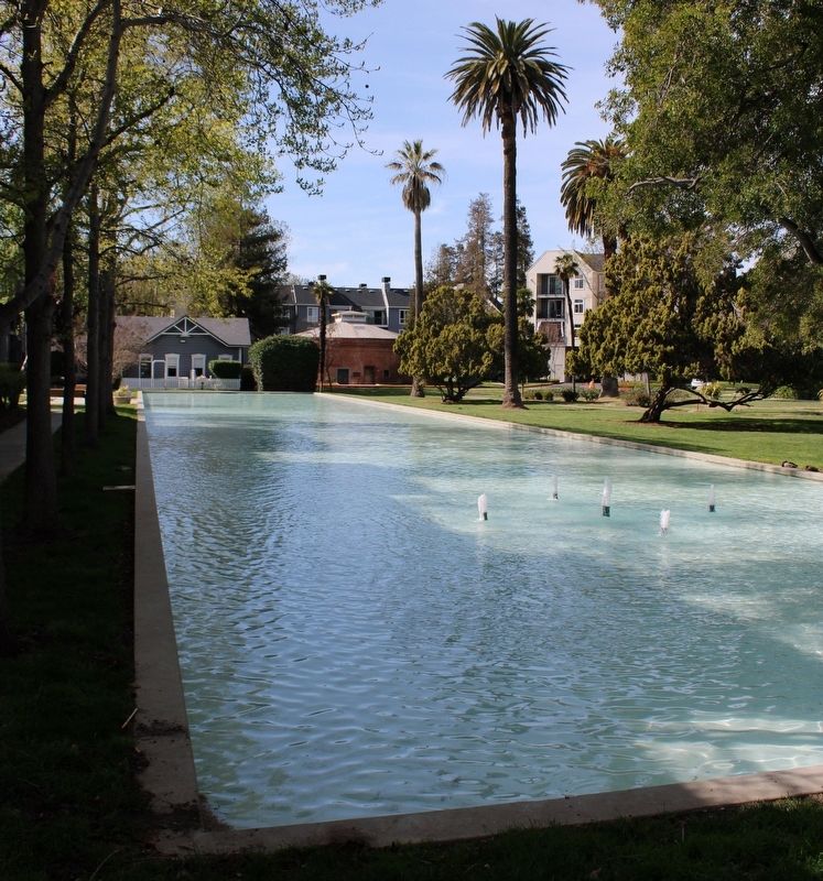 Reflecting Pool on the Footprint of the Mill Pond. Click for full size. Reflecting Pool on the Footprint of the Mill Pond image. Click for full size.